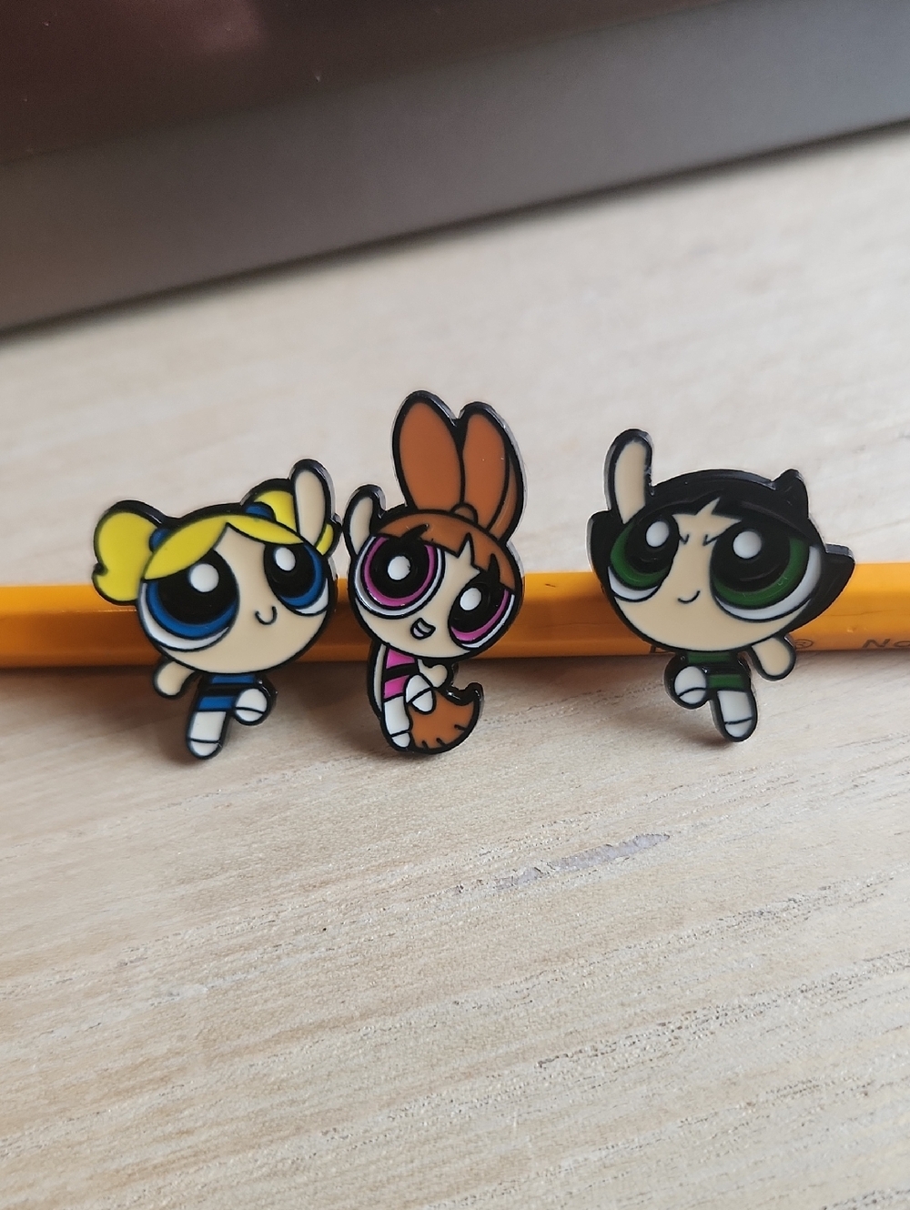 NEW! Powerpuff Girls Enamel Pins Set Of 8